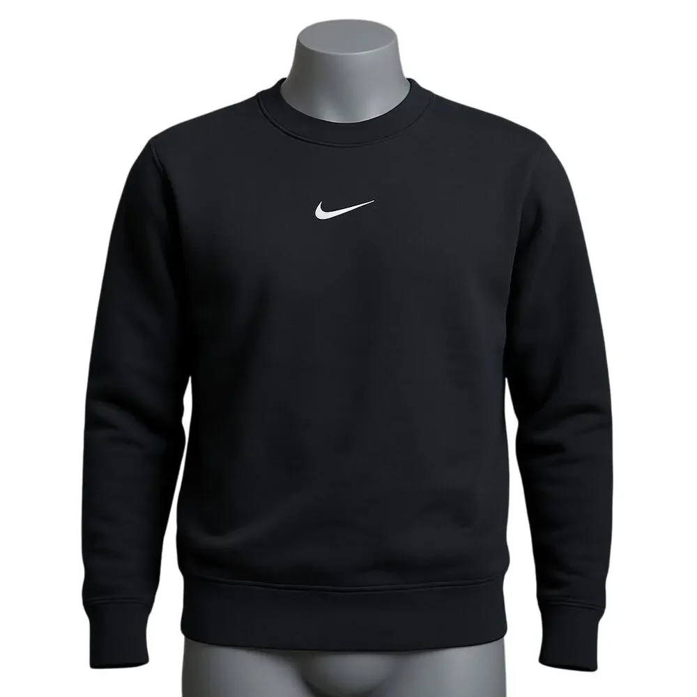 Nike Black Crewneck Sweatshirt Small | Classic Swoosh Logo Unisex